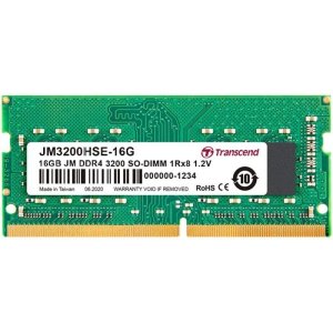 SODIMM DDR4 16GB 3200Mhz TRANSCEND 1.2V CL22 1Rx8 JM3200HSE-16G