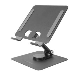 SOPORTE PARA TABLET MARS GAMING MARST COLOR NEGRO PLEGABLE ROTACION 360º AJUSTE DE ALTURA Y