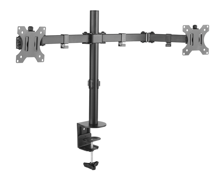 SOPORTE MESA 2 MONITORES 13''-32'' NEGRO TOOQ