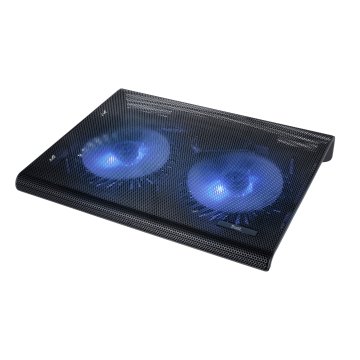 BASE DE REFRIGERACION PARA PORTATILES TRUST  CON 2 VENTILADORES Y LEDS AZUL HASTA 17.3" 20104*