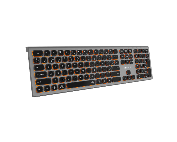 TECLADO WIRELESS MASTER RGB EXTENDIDO GRIS/NEGRO SUBBLIM