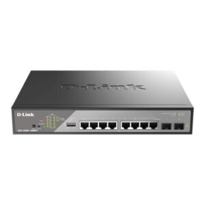 SWITCH GESTIONABLE D-LINK DSS-200G-10MPP/E POE+ POE++ 90W/PUERTO  8X10/100/1000 Mbps + 2G SFP