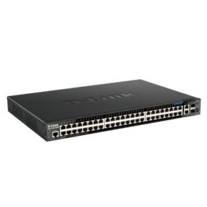 SWITCH GESTIONABLE D-LINK L3 STAKABLE DGS-1520-52MP/E 44P GIGA POE (370W)+ 4P 2.5GIGA POE+ 2P 10G +