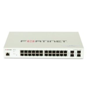 SWITCH GESTIONABLE FORTINET FORTISWITCH 224E L2/3 24xGE RJ45 4xGE SFP MONTAJE RACK 512MB DDR3