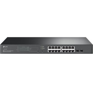 SWITCH GESTIONABLE JETSTREAM 16P GIGABIT POE+ MAX 150W CON 2 RANURAS SFP GIGABIT RACK 19" 1U