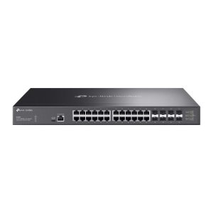 SWITCH GESTIONABLE L2+ TP-LINK SX3832 24x10Gbps 8xSFP+10Gb  APP OMADA METALICO ENRACKABLE