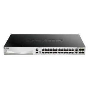 SWITCH GESTIONABLE L3 D-LINK STACKABLE DGS-3130-30TS/E 24P GIGA + 2P 10G + 4P 10G SFP+