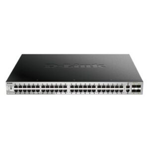 SWITCH GESTIONABLE L3 D-LINK STACKABLE DGS-3130-54PS/E 48P POE (370W) GIGA + 2P 10G + 4P 10G SFP+