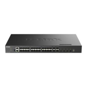 SWITCH GESTIONABLE L3 D-LINK STACKABLE DXS-3410-32SY SWITCH MULTIGIGABIT L3 25G DE 28 PUERTOS SFP+ Y