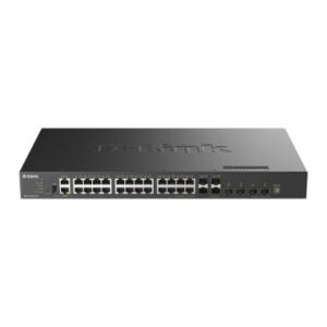 SWITCH GESTIONABLE L3 D-LINK STACKABLE DXS-3410-32XY 24X10GBASE-T + 4X10G SFP+ + 4X25G SFP28 Multi-G