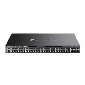 SWITCH GESTIONABLE L3 TP-LINK SG6654XHP 48P GIGABIT CON 6 SLOTS SFP+ 10G PUERTO DE CONSOLA RJ45/USB-