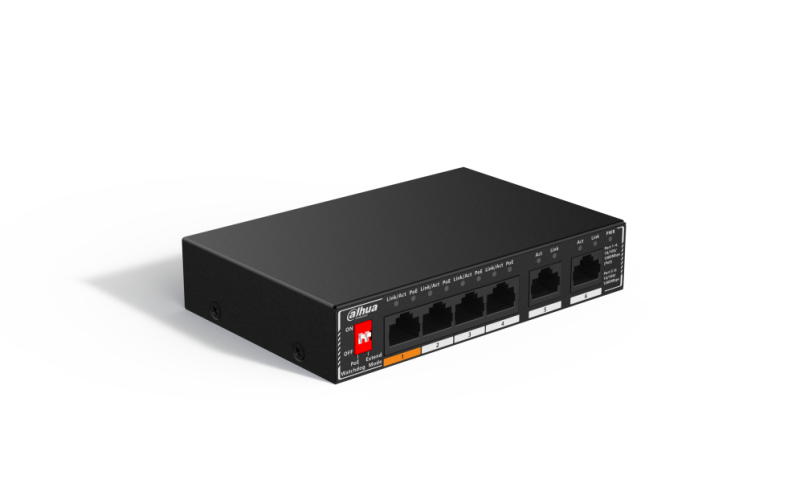 SWITCH IT DAHUA DH-SG1006P 6-PORT UNMANAGED DESKTOP GIGABIT SWITCH 4-PORT POE