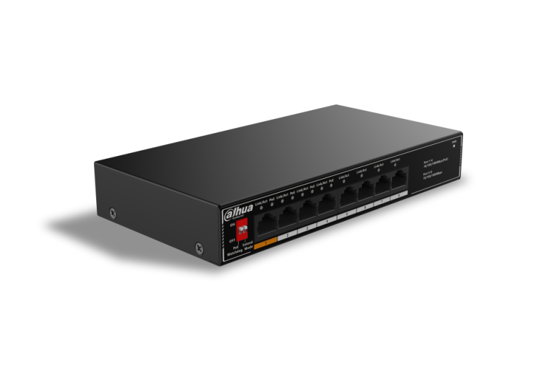 SWITCH IT DAHUA DH-SG1008LP 8-PORT UNMANAGED DESKTOP SWITCH WITH 4-PORT POE