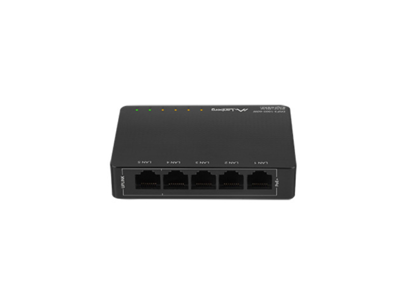 SWITCH LANBERG 5 PTOS GBIT POE+4 PORT POE 30W/PORT MAX 60W