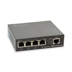 SWITCH LEVEL ONE GEP-0523 NO GESTION 5P 10/100/1000 4P POE PLUS 60W