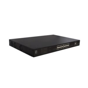 SWITCH LEVEL ONE NO GESTION 16P 10/100 POE 270W + 2 GIGABIT + 2 SFP