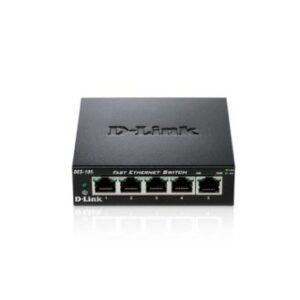 SWITCH NO GESTIONABLE D-LINK DES-105 5P ETHERNET CARCASA METAL SOBREMESA NO RACK