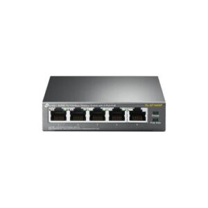 SWITCH NO GESTIONABLE TP-LINK SF1005P 5P ETHERNET 4P POE (58W) SOBREMESA NO RACK CARCASA METALICA