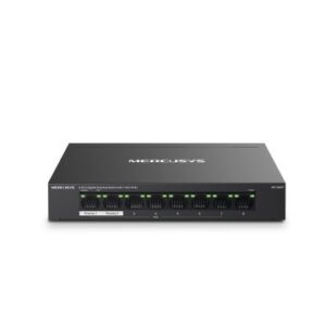 SWITCH POE+ NO GESTIONABLE MERCUSYS MS108GP 8P 10/100/1000 7P POE+ 65W ETHERNET MINI DESKTOP