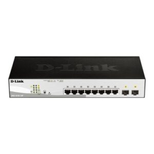 SWITCH SEMIGESTIONABLE D-LINK DGS-1210-10P/E 10P GIGA CON 8P POE (65W) + 2P GIGA COMBO RACK
