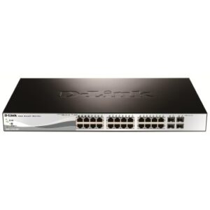 SWITCH SEMIGESTIONABLE D-LINK DGS-1210-28P/E 24P GIGA (24P POE 193W) + 4P GIGA COMBO RACK