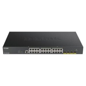 SWITCH SEMIGESTIONABLE D-LINK DGS-1250-28XMP/E 24P GIGA POE (370W) + 4P 10G SFP+
