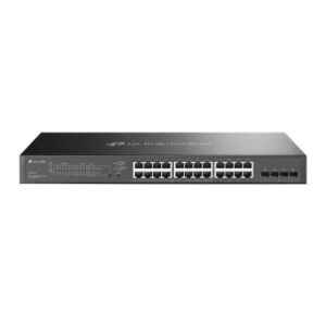 SWITCH SEMIGESTIONABLE POE+ TP-LINK SG2428LP 28P DE LOS CUALES 16P GIGA POE+ 8P GIGA + 4P SLOT GIGA