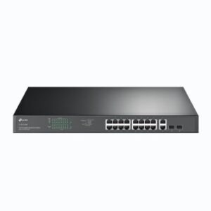 SWITCH SEMIGESTIONABLE TP-LINK SG1218MP 16P GIGA POE/POE+ +2P GIGA NO POE ALIMENTACION POE 192W RACK