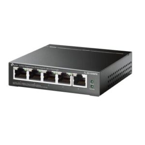 SWITCH SEMIGESTIONABLES POE+ TP-LINK SG105MPE 5P GIGABIT 4P POE+ TOTAL POE+ 120W CARCASA METALICA