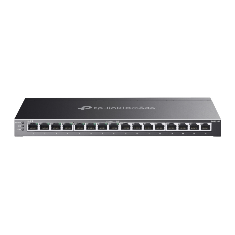 SWITCH TP LINK OMADA TL-S2016P / SMART, 16x1G 8xPOE+, 120W