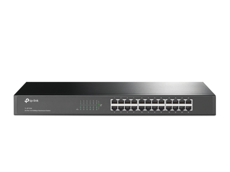 SWITCH NO GESTIONABLE TP-LINK SF1024 24P ETHERNET CARCASA METALICA 19" RACK