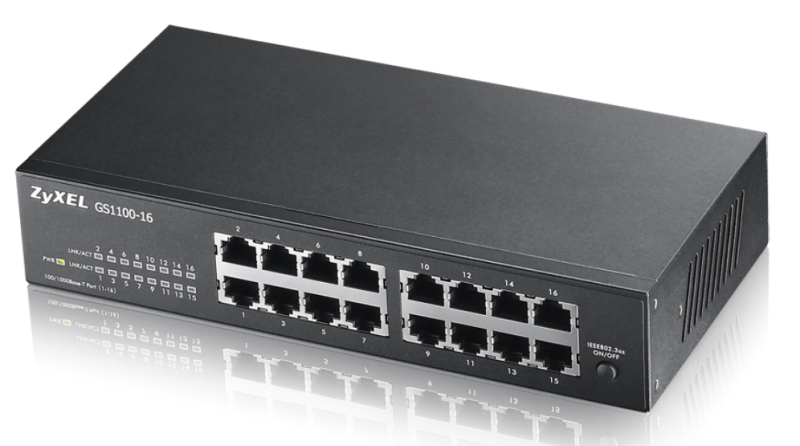 SWITCH ZYXEL GS1100-16 V3 16-PORT GIG NO GESTIONADO