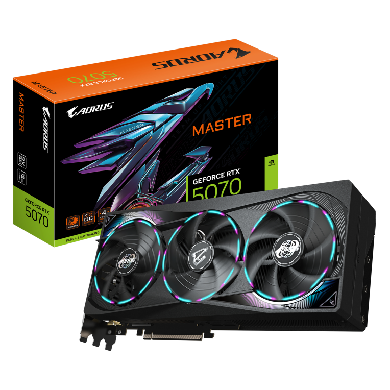TARJETA GRAFICA GIGABYTE 5070 AERO OC 12GB NEGRO GDDR7