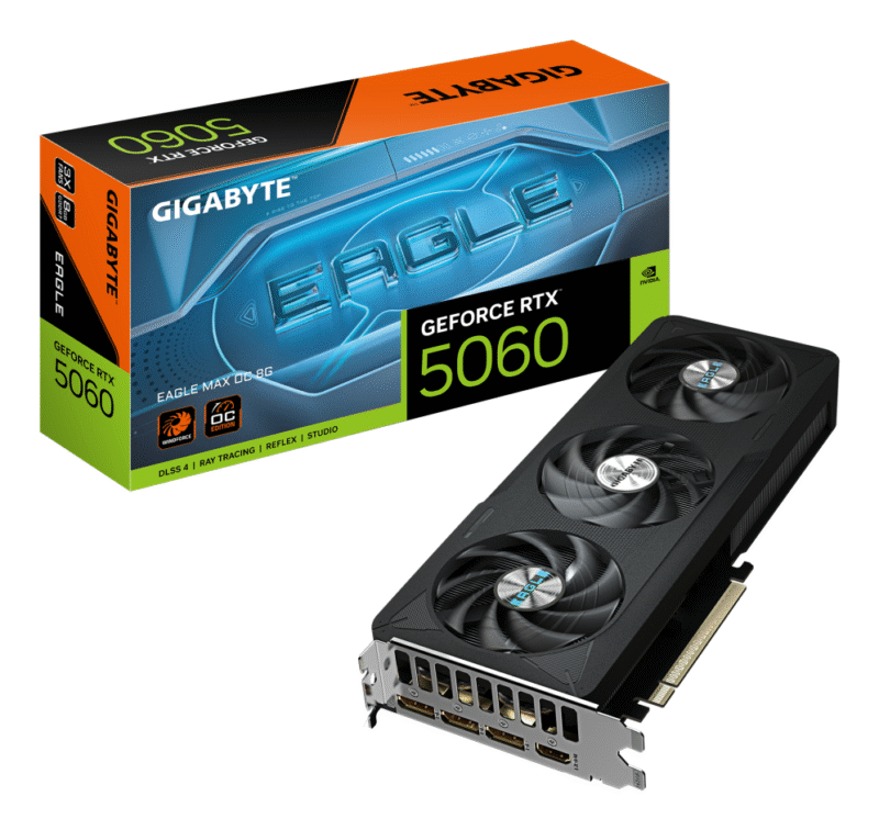 TARJETA GRAFICA GIGABYTE RTX 5060 EAGLE MAX OC 8GB GDDR7