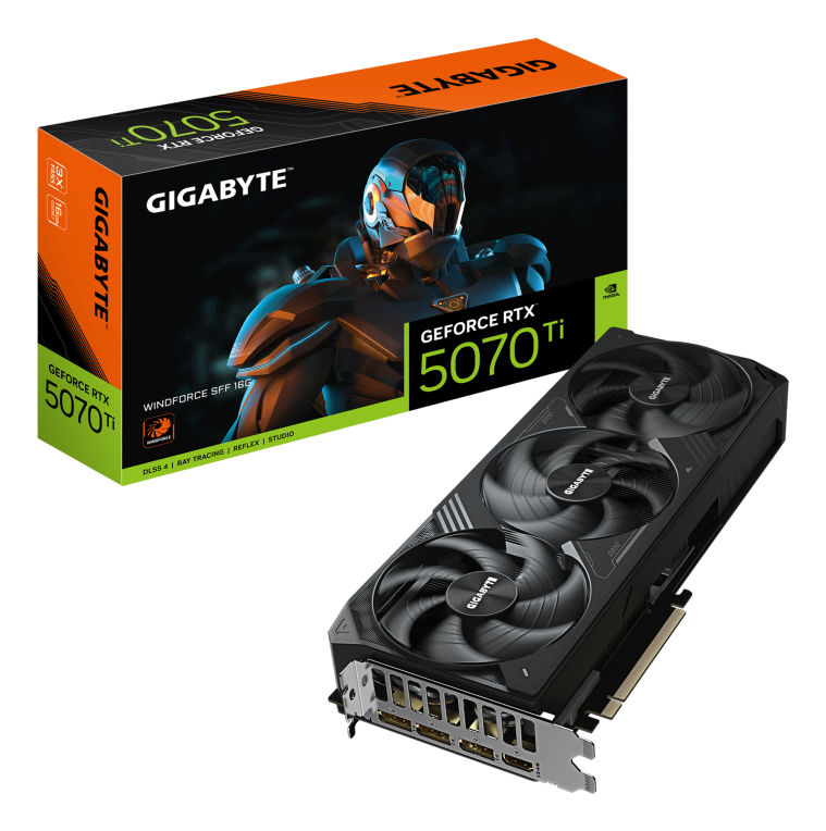TARJETA GRAFICA GIGABYTE RTX 5070TI WINDFORCE  16GB