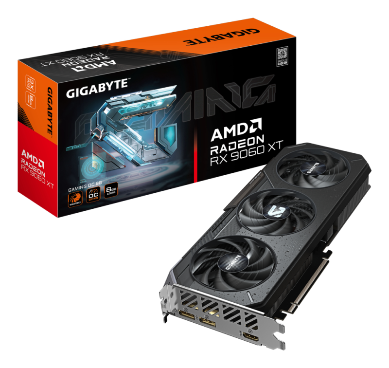 TARJETA GRAFICA GIGABYTE RX 9060 XT OC GAMING 8GB