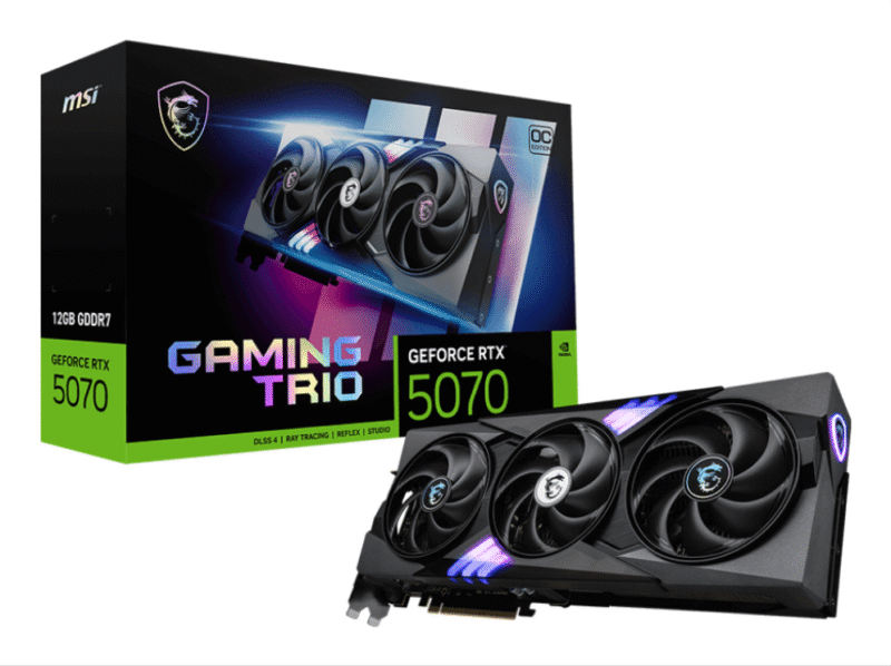 MSI VGA NVIDIA RTX 5070 12G GAMING TRIO OC DDR7
