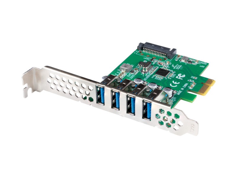 TARJETA PCI EXPRESS LANBERG X1 A 4X USB-A 3,1 GEN1 LOW PROFILE