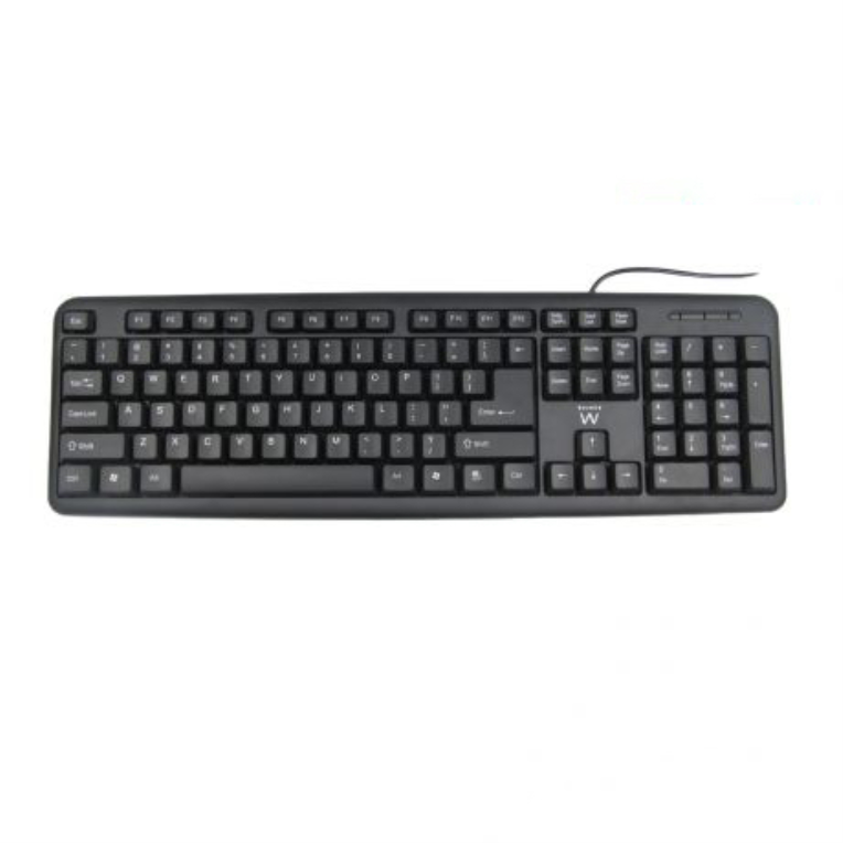 TECLADO EWENT PORTUGUES USB NEGRO