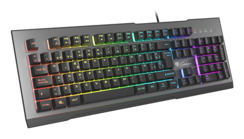 TECLADO GAMING GENESIS RHOD 500 USB RETROILUMINADO ALUMINIO