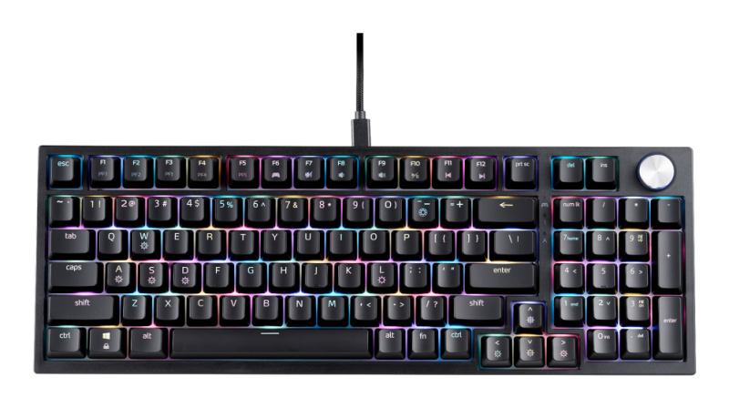 TECLADO GAMING XPG SORCERER ES USB RETROILUMINADO MECANICO NEGRO
