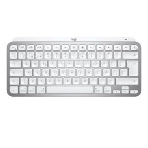 TECLADO LOGITECH WIRELESS MX KEYS MINI PARA MAC COLOR GRIS PALIDO P/N: 920-010523