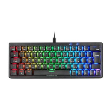 TECLADO MARS GAMING COMPACTO MKMINIPROBES HOT-SWAP MECANICO SWITCH AZUL RGB CHROMA NEGRO