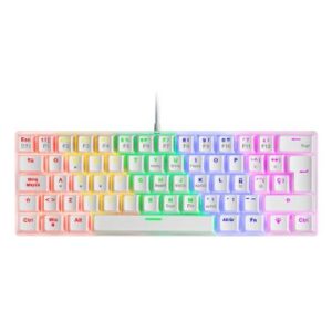 TECLADO MECANICO ULTRA COMPACTO MARS GAMING MK60R ITALIANO WHITE SWITCH ROJO PR DE 100Hz