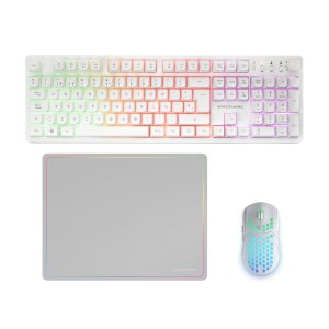 Mars Gaming Combo MCPWXWES GAMING 3IN1 RGB Blanco