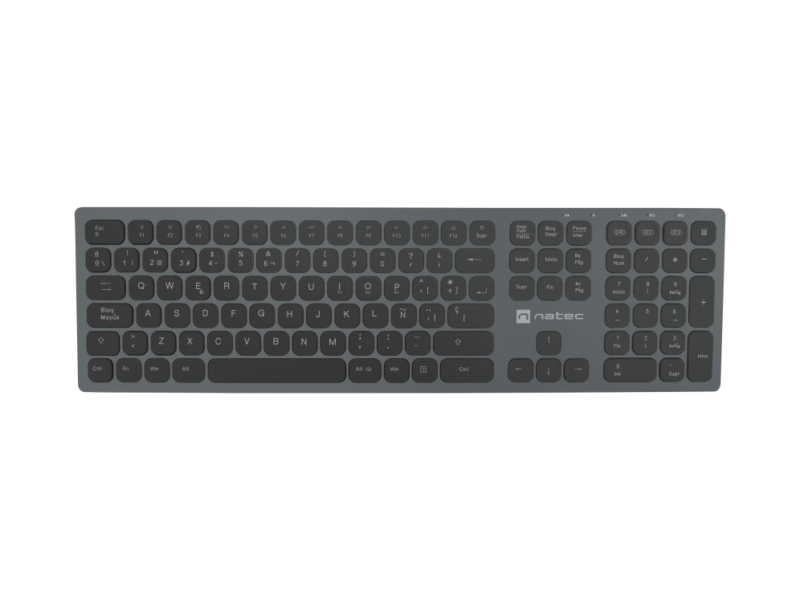 TECLADO NATEC DOLPHIN SLIM BLUETOOTH ALUMINIO