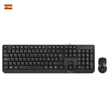 TECLADO Y MOUSE NGS COMBO COCOA KIT  MULTIMEDIA CON CABLE USB
