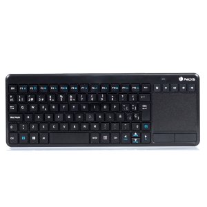 TECLADO NGS WIRELESS TV WARRIOR CON TOUCHPAD COLOR NEGRO*
