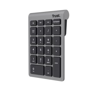 TECLADO NUMERICO TRUST XALAS SILVER WIRELESS 22 TECLAS 25709  RECEPTOR MICRO USB