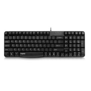 TECLADO RAPOO USB N2400 PORTUGUES RESISTENTE A SALPICADURAS MEMBRANA SELLADA